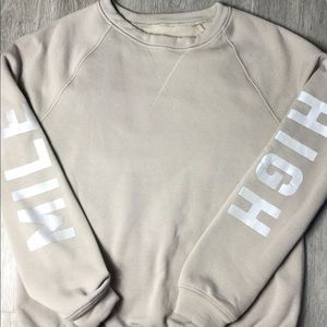 Lululemon Gray Mile High Polartec Crew Sweatshirt